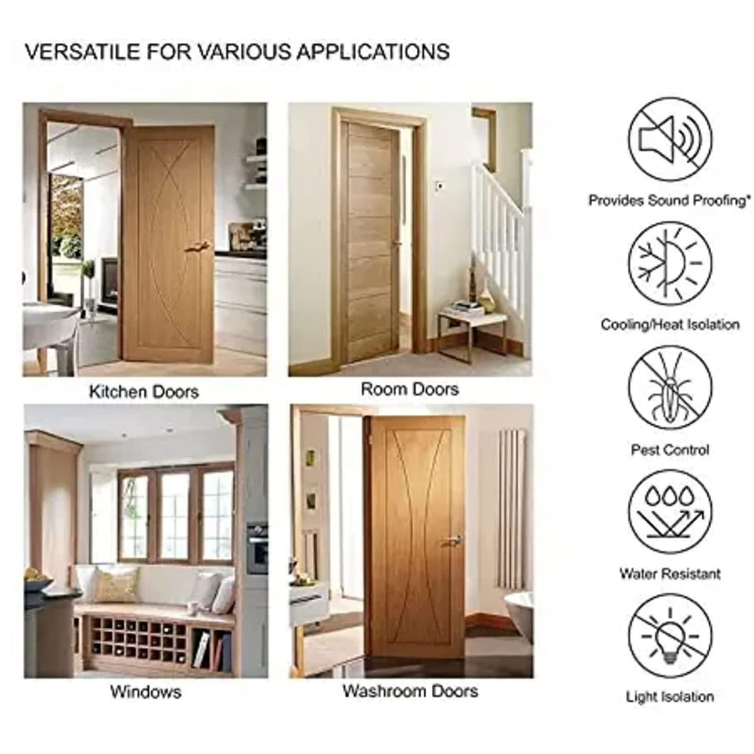 Door Gap Sealer Stopper Pack