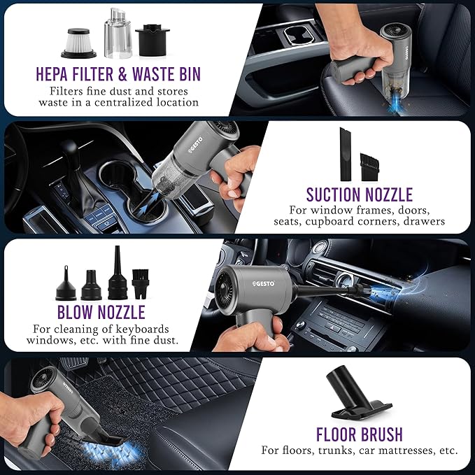 Portable Air Duster Wireless Vacuum Cleaner