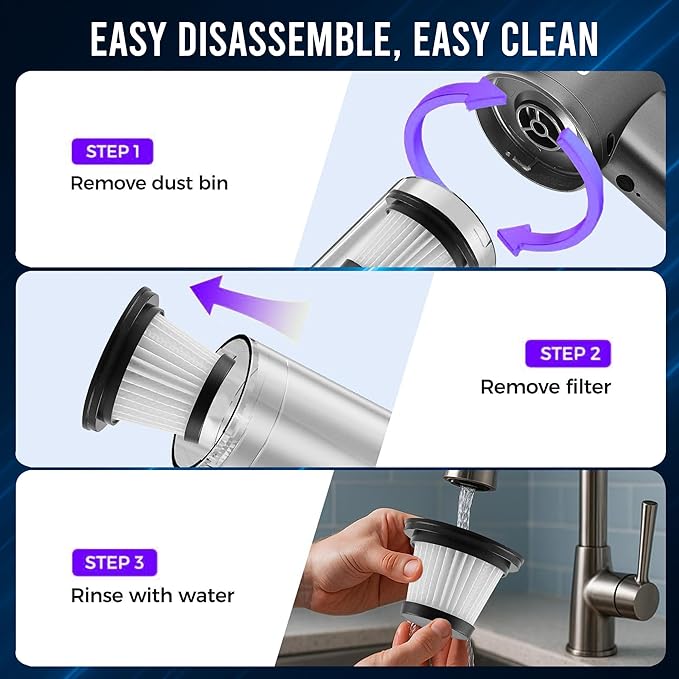 Portable Air Duster Wireless Vacuum Cleaner