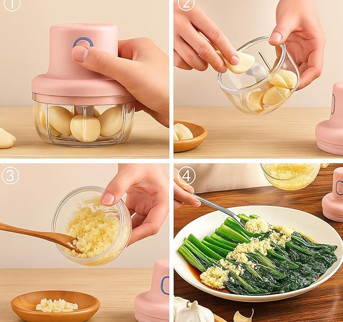 Mini Electric Food Chopper - Portable Design