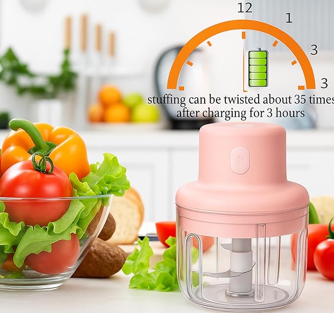 Mini Electric Food Chopper - Portable Design