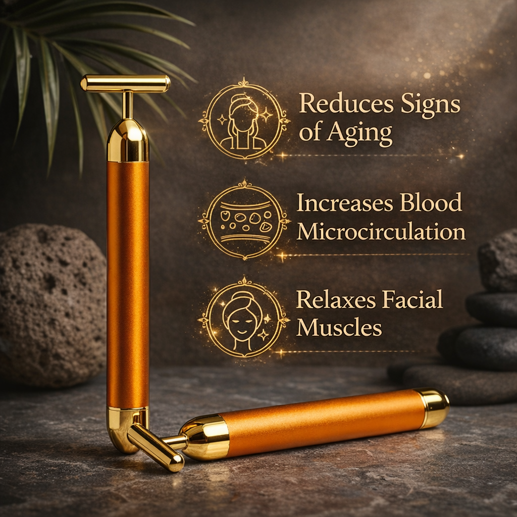 24K Gold Face Massager